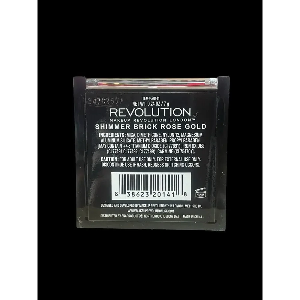 Revolution London Shimmer Brick Rose Gold Highlighter New